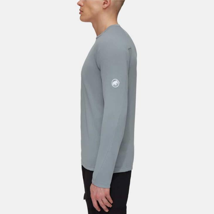 Mammut hombres ropa aegility fl manga larga FZHP1128 mezcla de granito