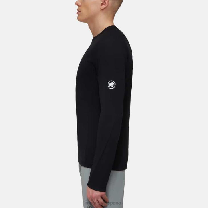 Mammut hombres ropa aegility fl manga larga FZHP268 negro