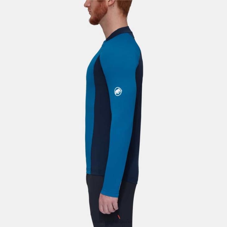 Mammut hombres ropa aenergy fl media cremallera manga larga FZHP850 hielo marino profundo