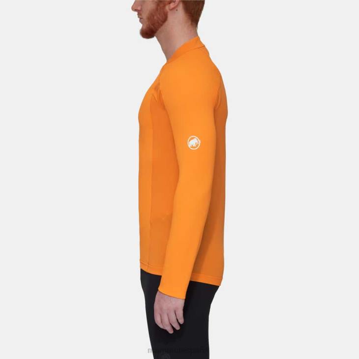 Mammut hombres ropa aenergy fl media cremallera manga larga FZHP851 mandarina-mandarina oscura