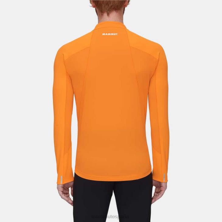 Mammut hombres ropa aenergy fl media cremallera manga larga FZHP851 mandarina-mandarina oscura