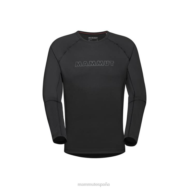 Mammut hombres ropa logotipo de manga larga selun fl FZHP143 negro