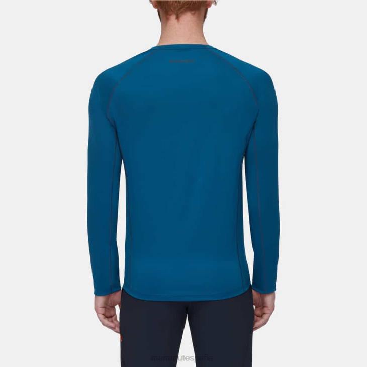 Mammut hombres ropa logotipo de manga larga selun fl FZHP871 hielo profundo