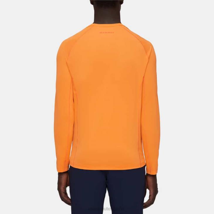 Mammut hombres ropa logotipo de manga larga selun fl FZHP872 Mandarina