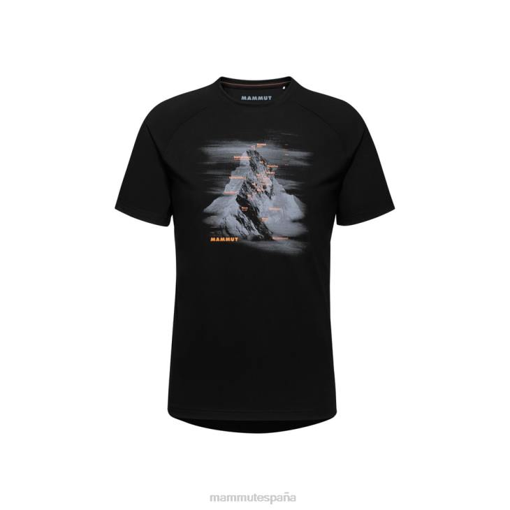 Mammut hombres ropa camiseta de montaña hrnligrat FZHP19 negro
