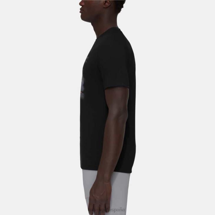 Mammut hombres ropa camiseta de montaña hrnligrat FZHP19 negro