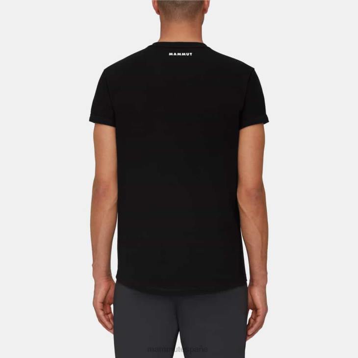 Mammut hombres ropa camiseta fuera de la montaña FZHP818 negro