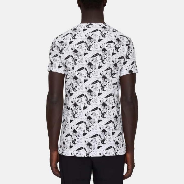 Mammut hombres ropa camiseta massone escena de escalada FZHP258 blanco negro