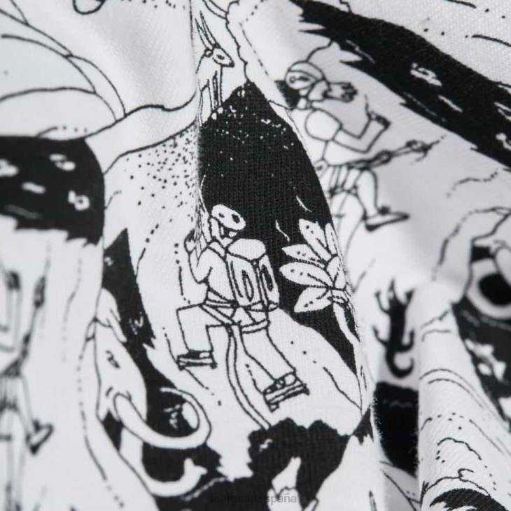 Mammut hombres ropa camiseta massone escena de escalada FZHP258 blanco negro