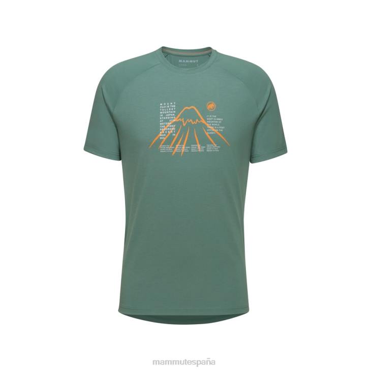 Mammut hombres ropa camiseta montaña fujiyama FZHP1087 jade oscuro