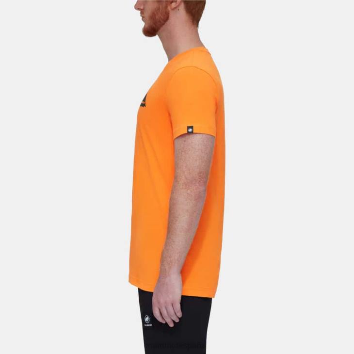 Mammut hombres ropa camiseta risco Massone FZHP809 mandarina oscura