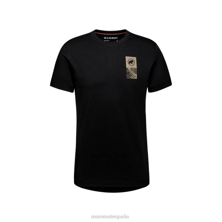 Mammut hombres ropa emblema de la camiseta central FZHP113 negro
