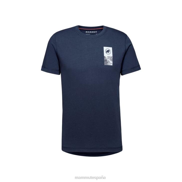 Mammut hombres ropa emblema de la camiseta central FZHP812 marina