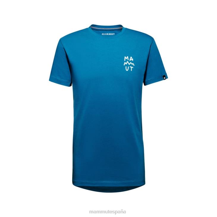 Mammut hombres ropa letras de la camiseta de Massone FZHP808 hielo profundo