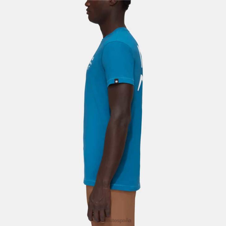 Mammut hombres ropa letras de la camiseta de Massone FZHP808 hielo profundo
