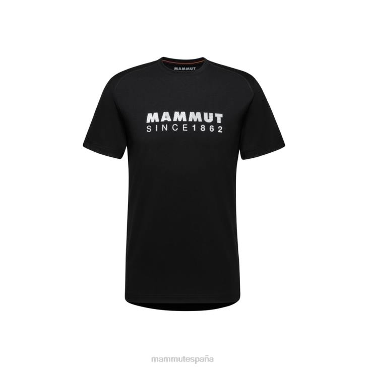 Mammut hombres ropa logo de la camiseta trovat FZHP148 negro