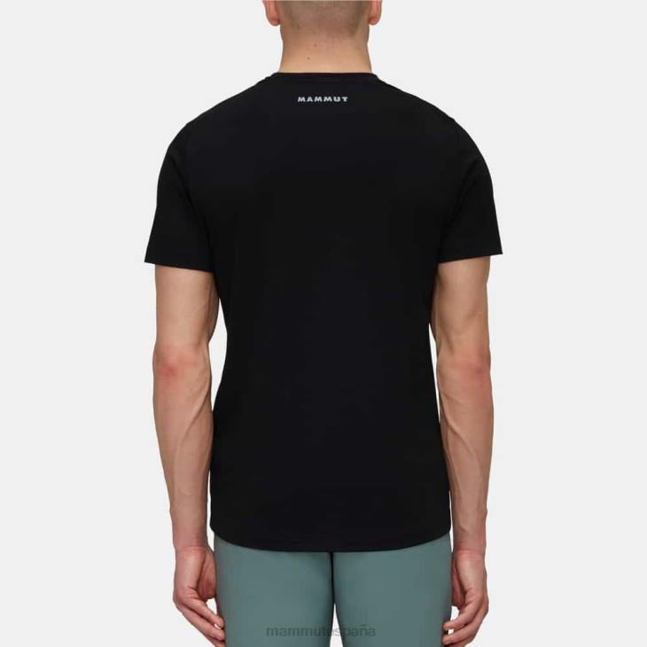 Mammut hombres ropa logo de la camiseta trovat FZHP148 negro