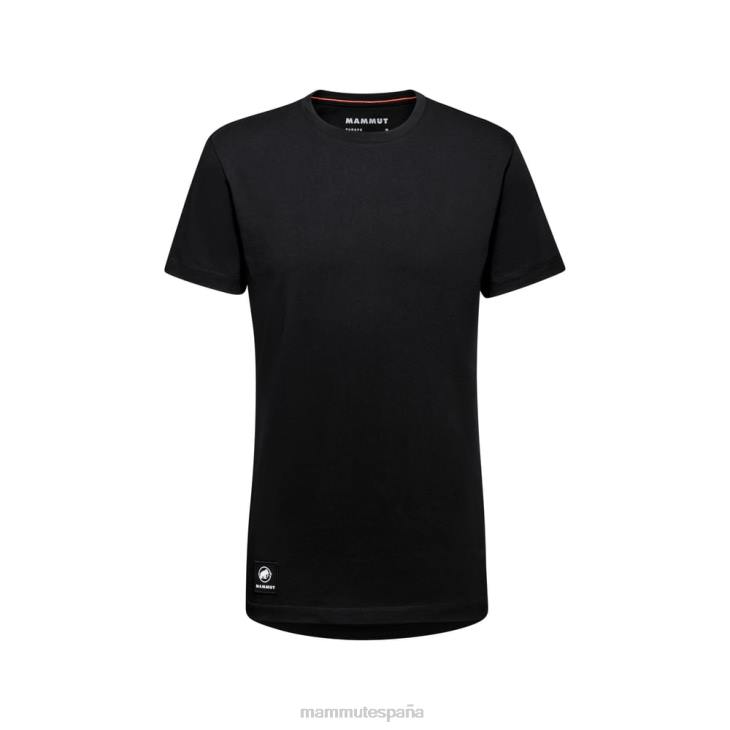 Mammut hombres ropa parche de camiseta de Massone FZHP152 negro