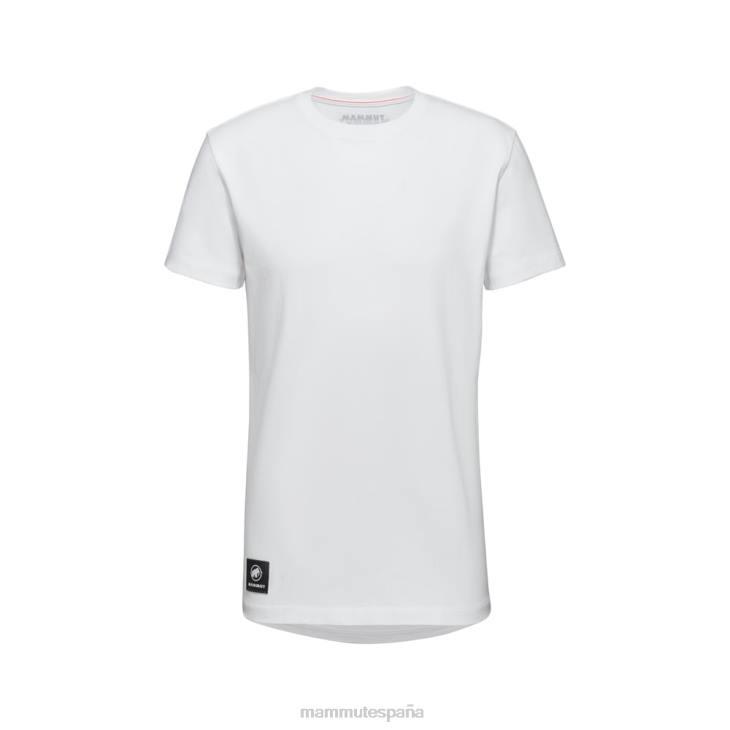 Mammut hombres ropa parche de camiseta de Massone FZHP894 blanco