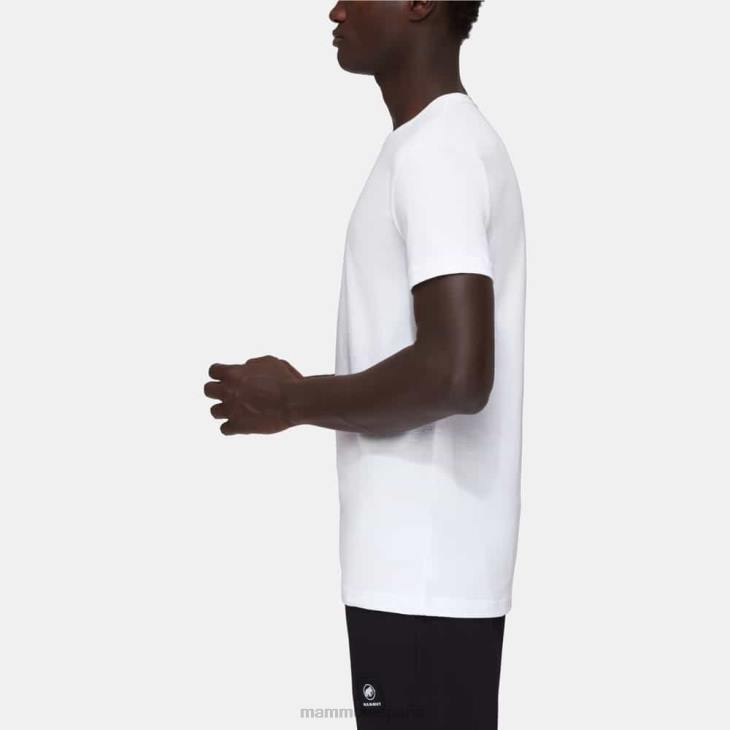 Mammut hombres ropa parche de camiseta de Massone FZHP894 blanco