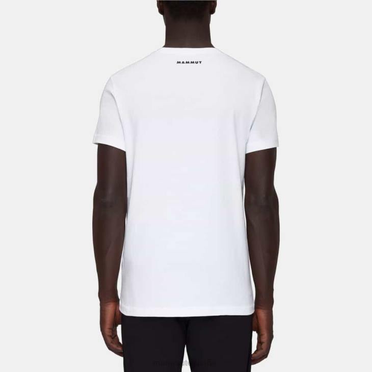 Mammut hombres ropa parche de camiseta de Massone FZHP894 blanco
