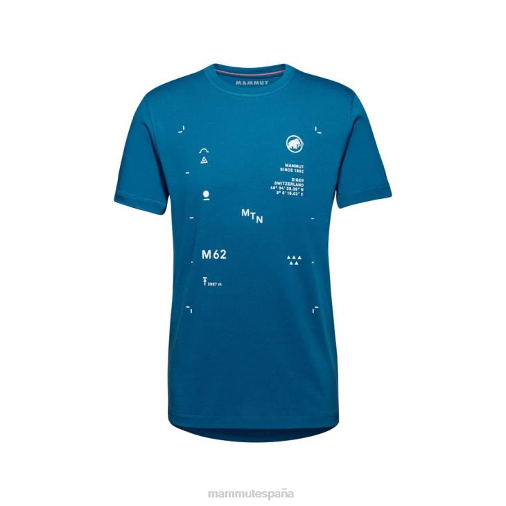 Mammut hombres ropa pico de la camiseta central FZHP1097 hielo profundo
