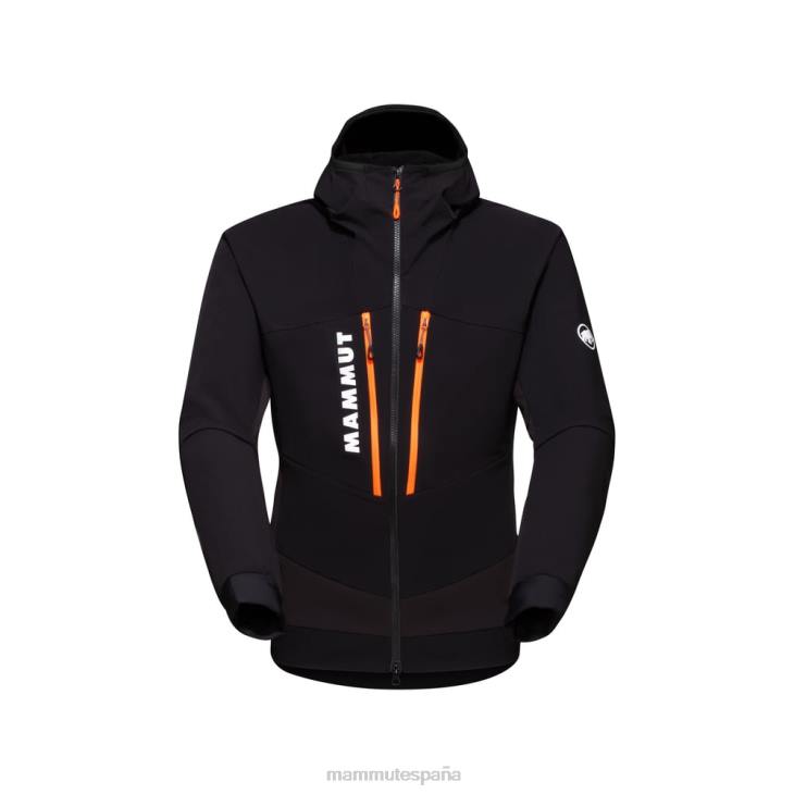Mammut hombres ropa chaqueta con capucha aenergy so hybrid FZHP14 negro-naranja vibrante