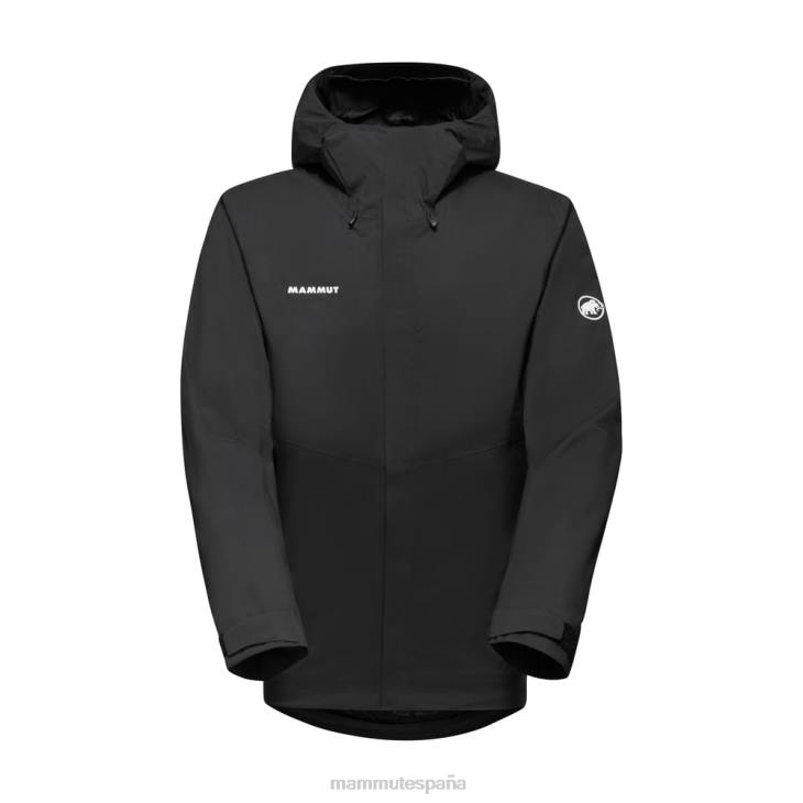 Mammut hombres ropa chaqueta con capucha alto hs FZHP10 negro