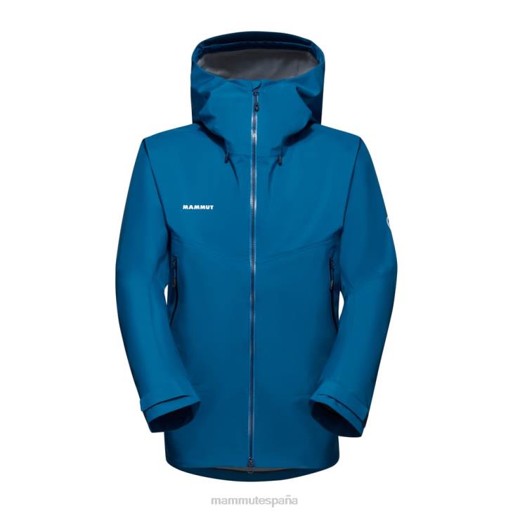 Mammut hombres ropa chaqueta con capucha crater hs FZHP85 hielo profundo