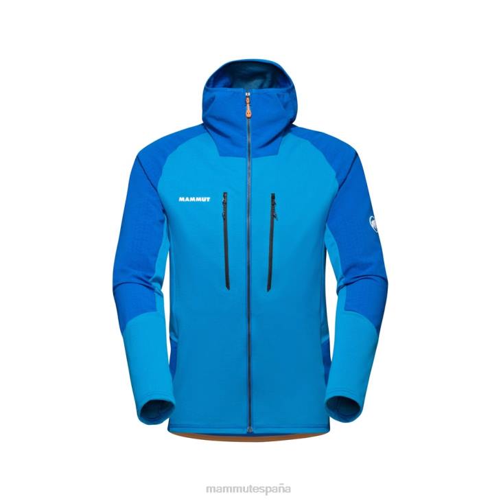 Mammut hombres ropa chaqueta con capucha eiswand advanced ml FZHP968 tarn-azurit