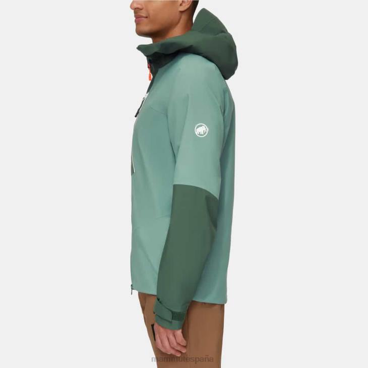 Mammut hombres ropa chaqueta con capucha taiss hs FZHP693 maderas de jade oscuro