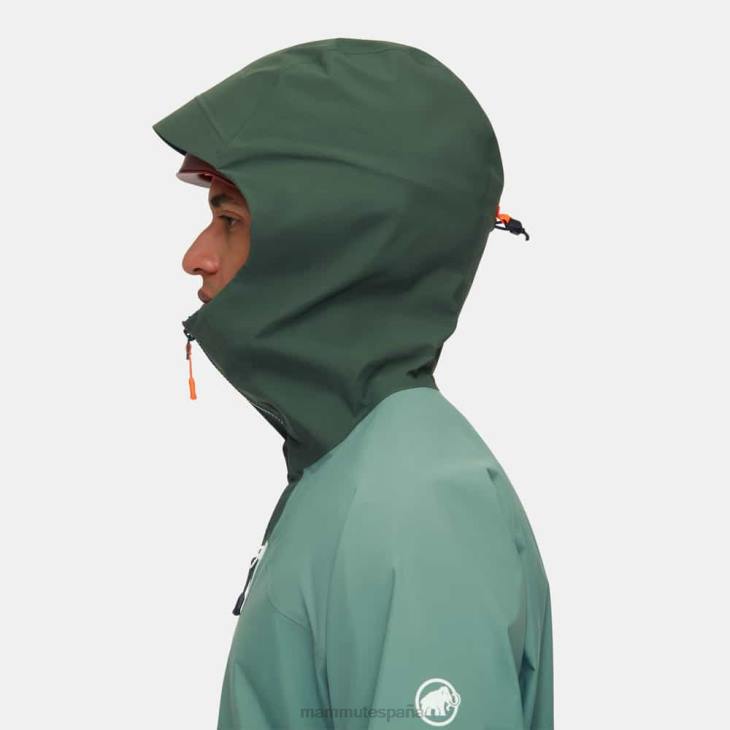Mammut hombres ropa chaqueta con capucha taiss hs FZHP693 maderas de jade oscuro
