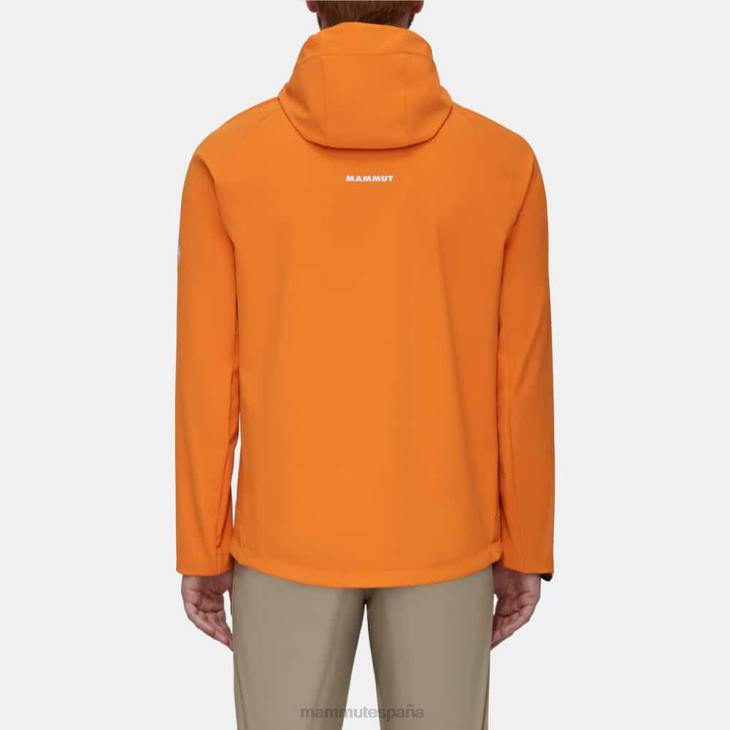 Mammut hombres ropa máxima comodidad, chaqueta con capucha FZHP728 mandarina oscura