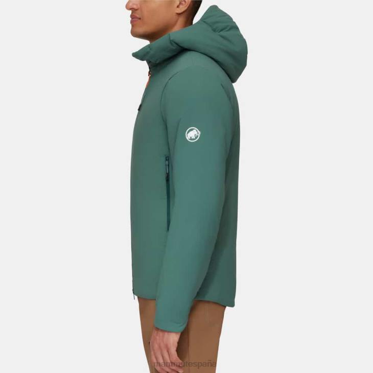 Mammut hombres ropa rime en chaqueta con capucha flexible FZHP73 jade oscuro
