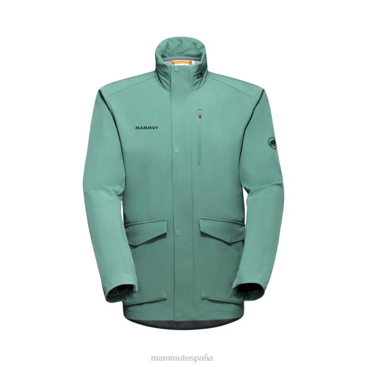 Mammut hombres ropa seon tan chaqueta con capucha FZHP777 jade oscuro