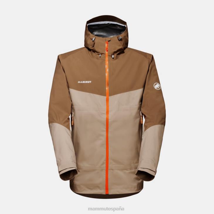 Mammut hombres ropa transmitir chaqueta con capucha tour hs FZHP750 safari-arena oscura