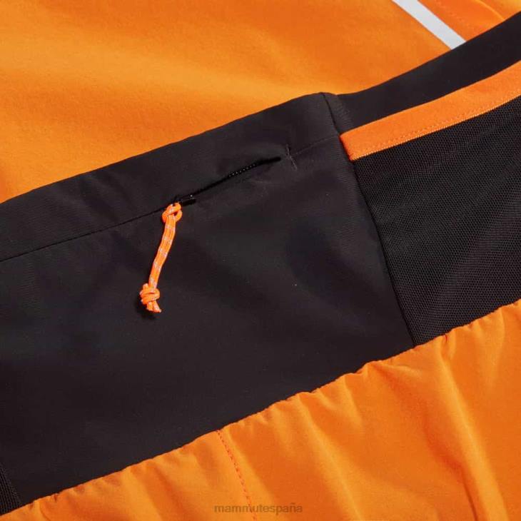 Mammut hombres ropa pantalones cortos aenergy tr 2 en 1 FZHP974 mandarina oscuro-negro