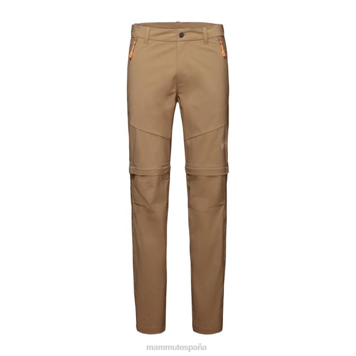 Mammut hombres ropa pantalones de senderismo con cremallera FZHP1125 arena oscura