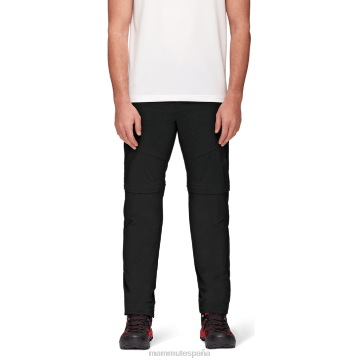 Mammut hombres ropa pantalones de senderismo con cremallera FZHP266 negro