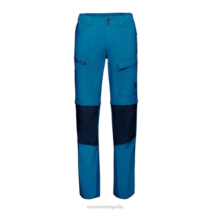 Mammut hombres ropa pantalones híbridos con cremallera zinal FZHP1103 hielo marino profundo