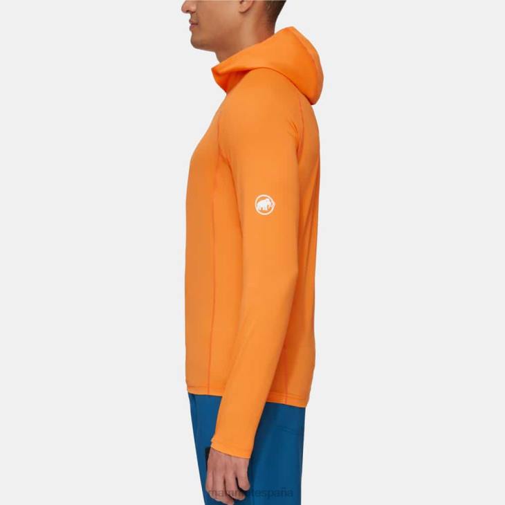Mammut hombres ropa sudadera con capucha selun fl sun FZHP632 Mandarina