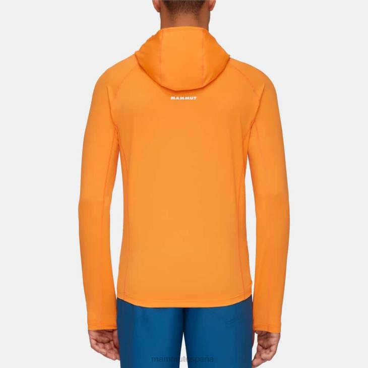 Mammut hombres ropa sudadera con capucha selun fl sun FZHP632 Mandarina