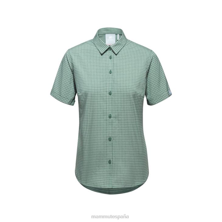 Mammut mujer ropa camisa aada FZHP104 jade-jade oscuro