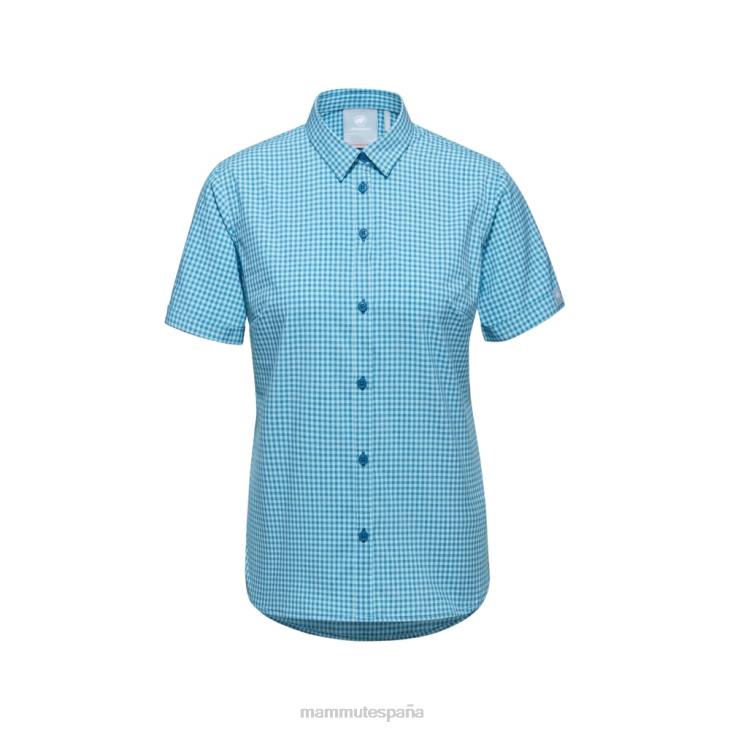 Mammut mujer ropa camisa aada FZHP795 azul intenso y helado