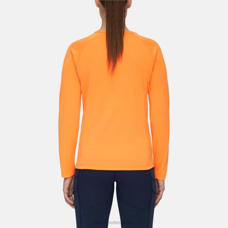 Mammut mujer ropa aegility fl manga larga FZHP1127 Mandarina