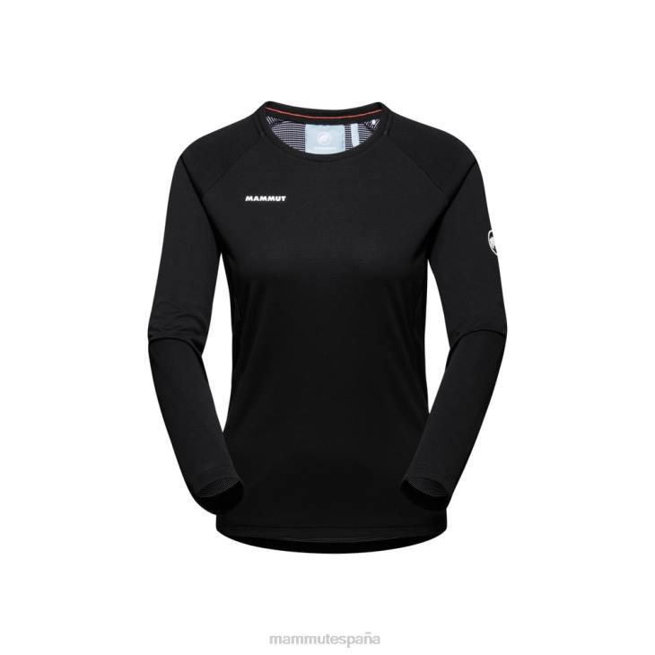 Mammut mujer ropa aegility fl manga larga FZHP267 negro