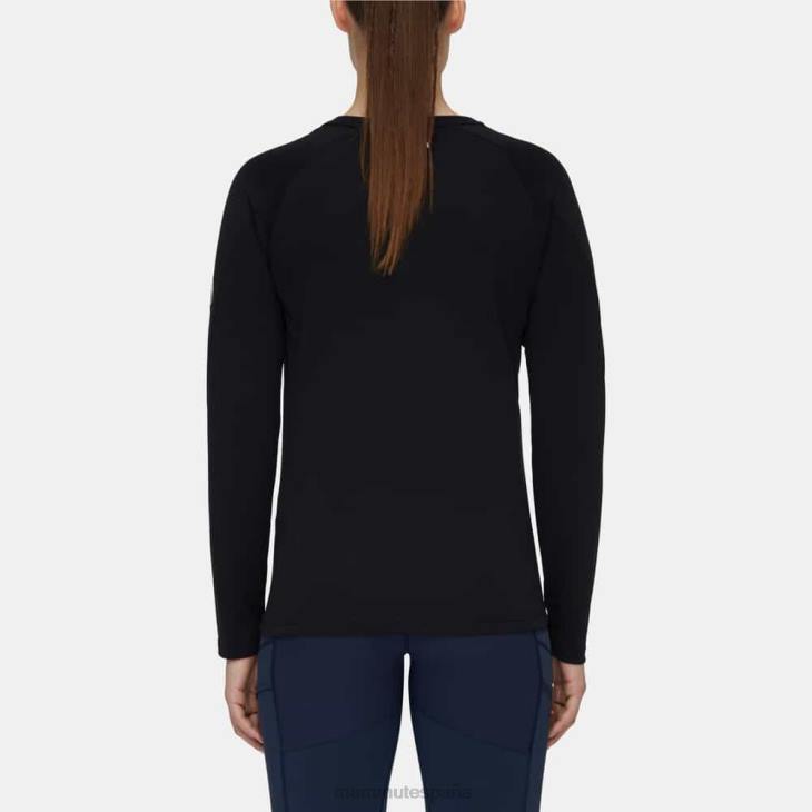 Mammut mujer ropa aegility fl manga larga FZHP267 negro