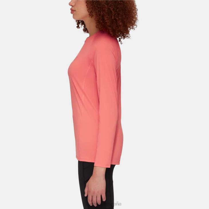 Mammut mujer ropa logotipo de manga larga selun fl FZHP867 salmón