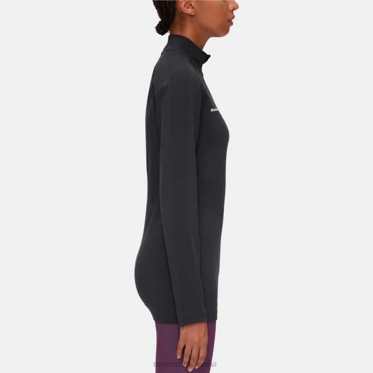Mammut mujer ropa trift manga larga con media cremallera FZHP1049 negro