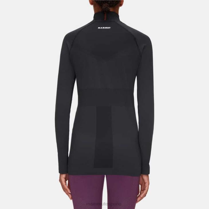 Mammut mujer ropa trift manga larga con media cremallera FZHP1049 negro